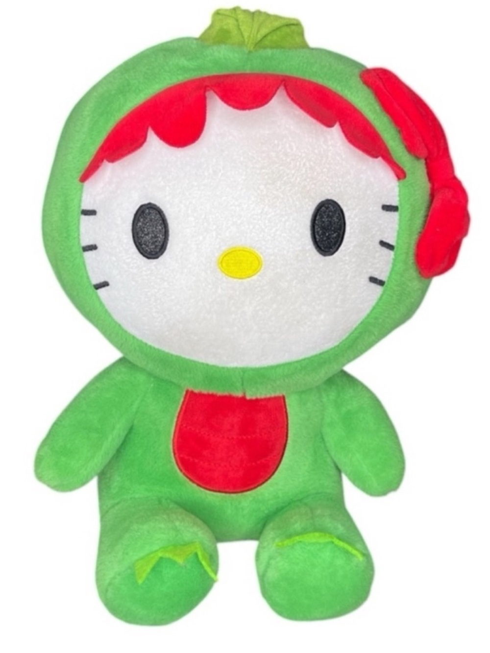 Sanrio Hello Kitty Green Dinosaur Kaiju Plush Backpack Bag Large 15” Rare